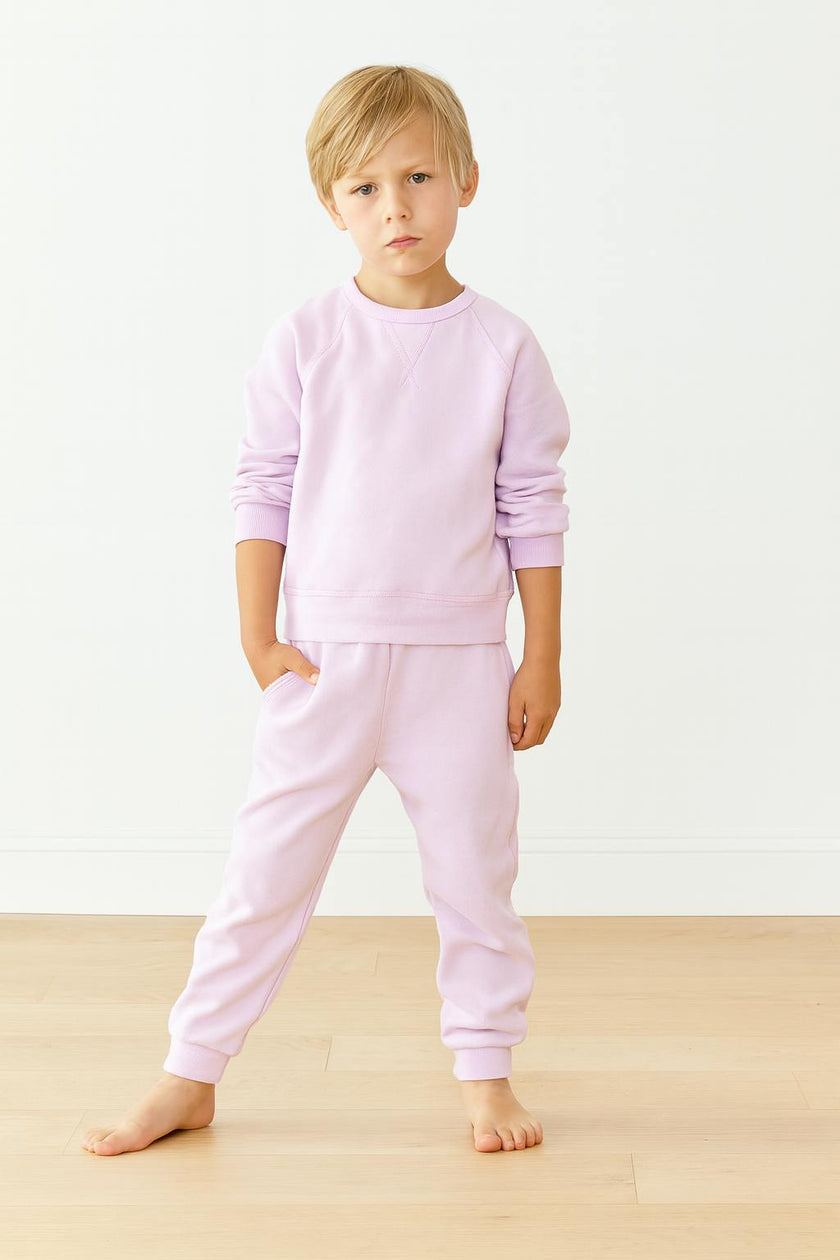Sherpa Raglan Sweatshirt and Jogger Set