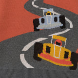 Graphic Crewneck Sweater | Orange Racecar
