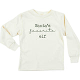 Santa's Favorite Elf Organic Kids T-Shirt Long Sleeve