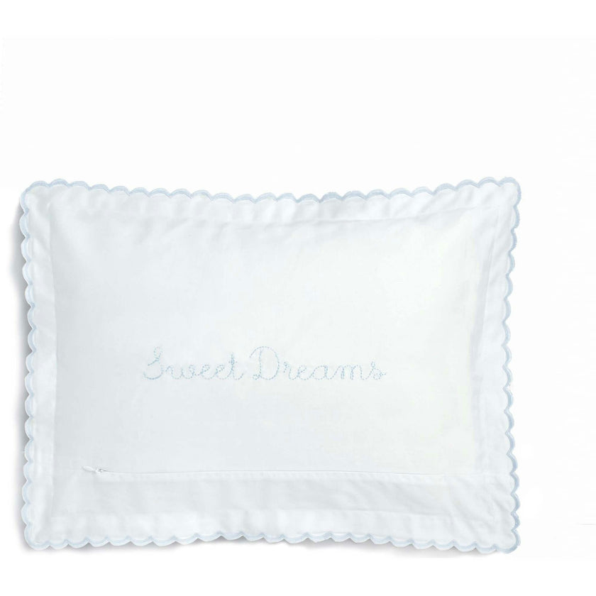 Picnic Gingham Toddler Pillow - Blue