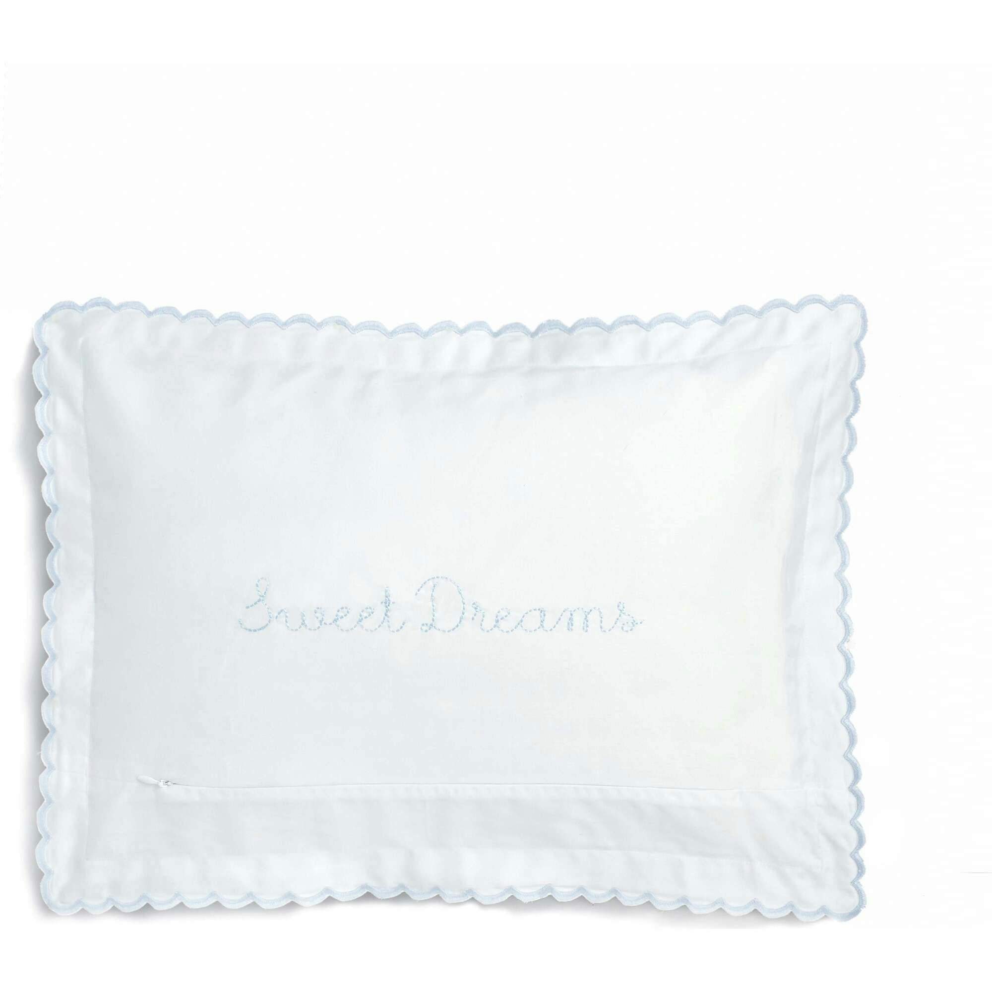Picnic Gingham Toddler Pillow - Blue