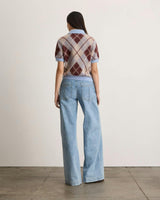 Argyle Camilla Knit Top