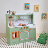 Teamson Kids Little Chef St. Louis Wooden Play Kitchen with 15 Accessories