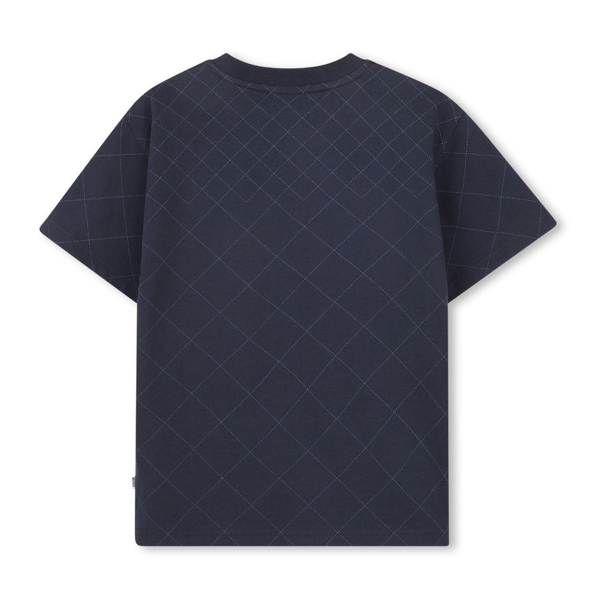 Dark Navy Textured T-Shirt