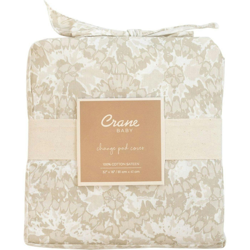 Willow Quilted Change Pad Cover (Neutral Batik)