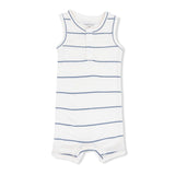 Vintage Stripe - Henley Shortie Romper
