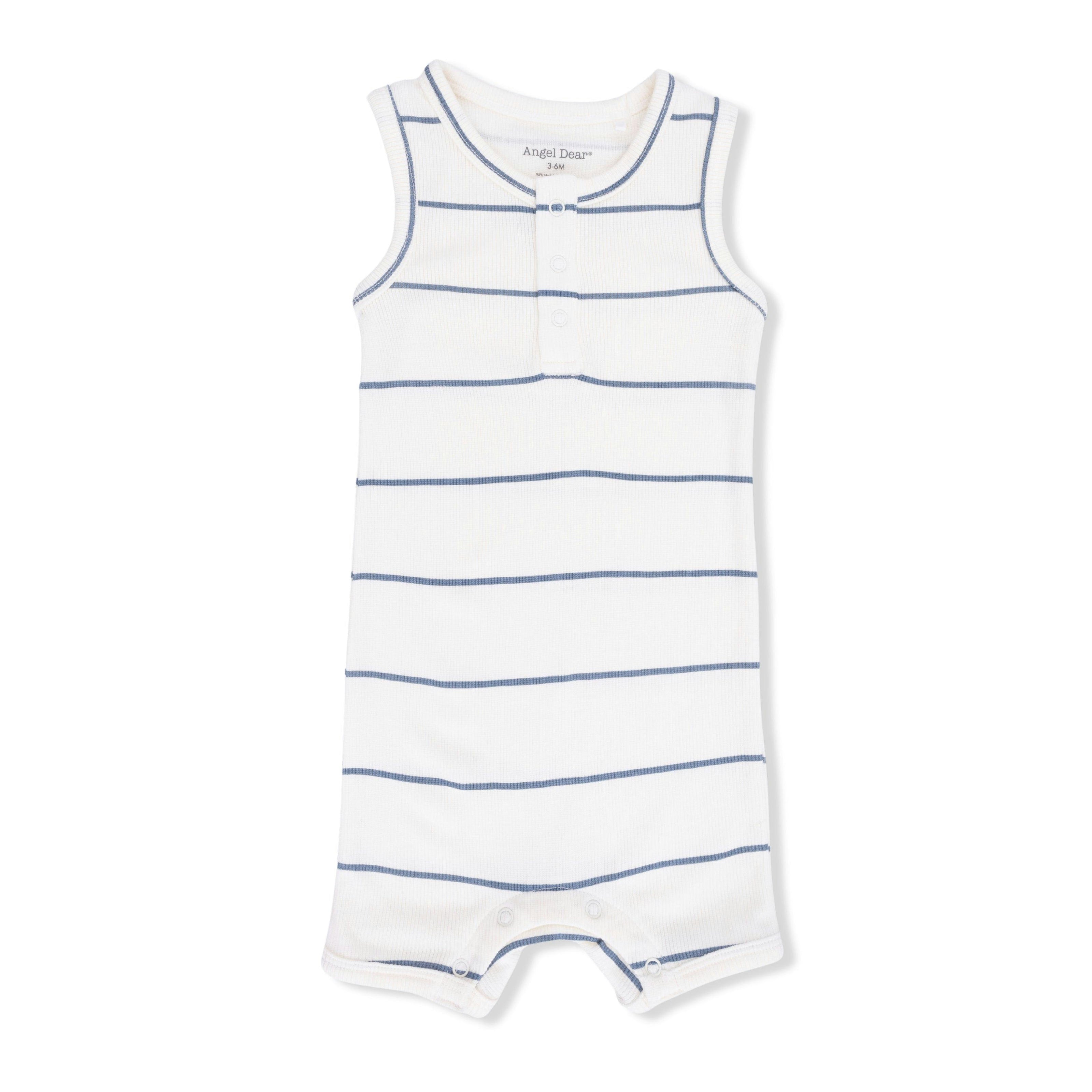 Vintage Stripe - Henley Shortie Romper