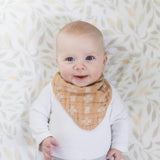 Willow Neutral Leaf Cotton Fitted Crib Sheet