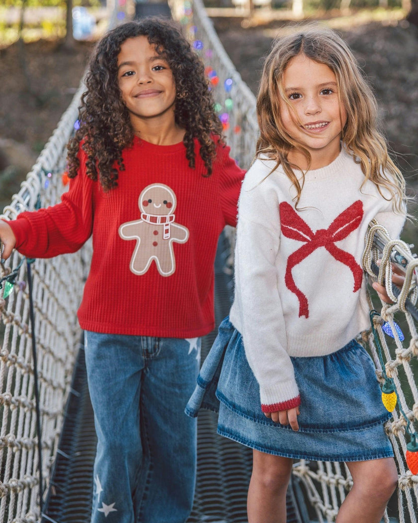 Camille Bow Sweater - Ivory