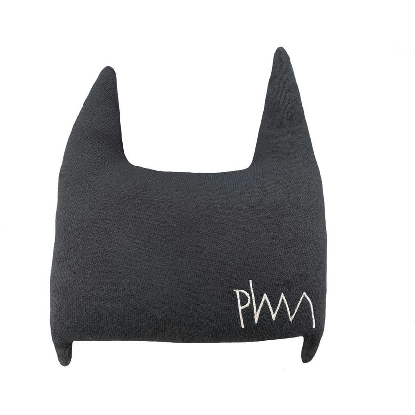 Batboy Knitted Cushion
