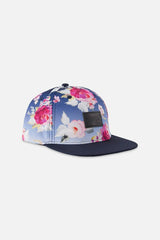 Cap Blue Rose Print