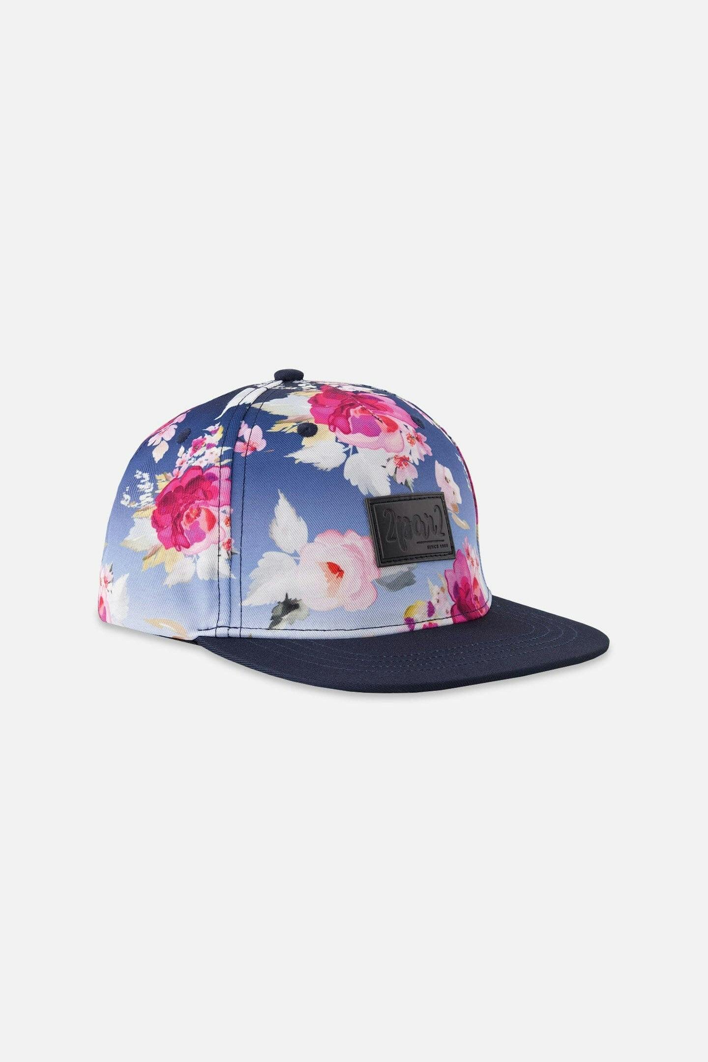 Cap Blue Rose Print