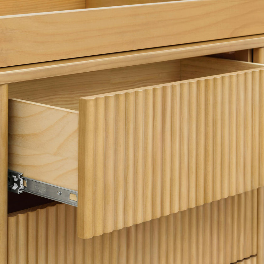 Pogo Tambour Assembled Dresser in Honey