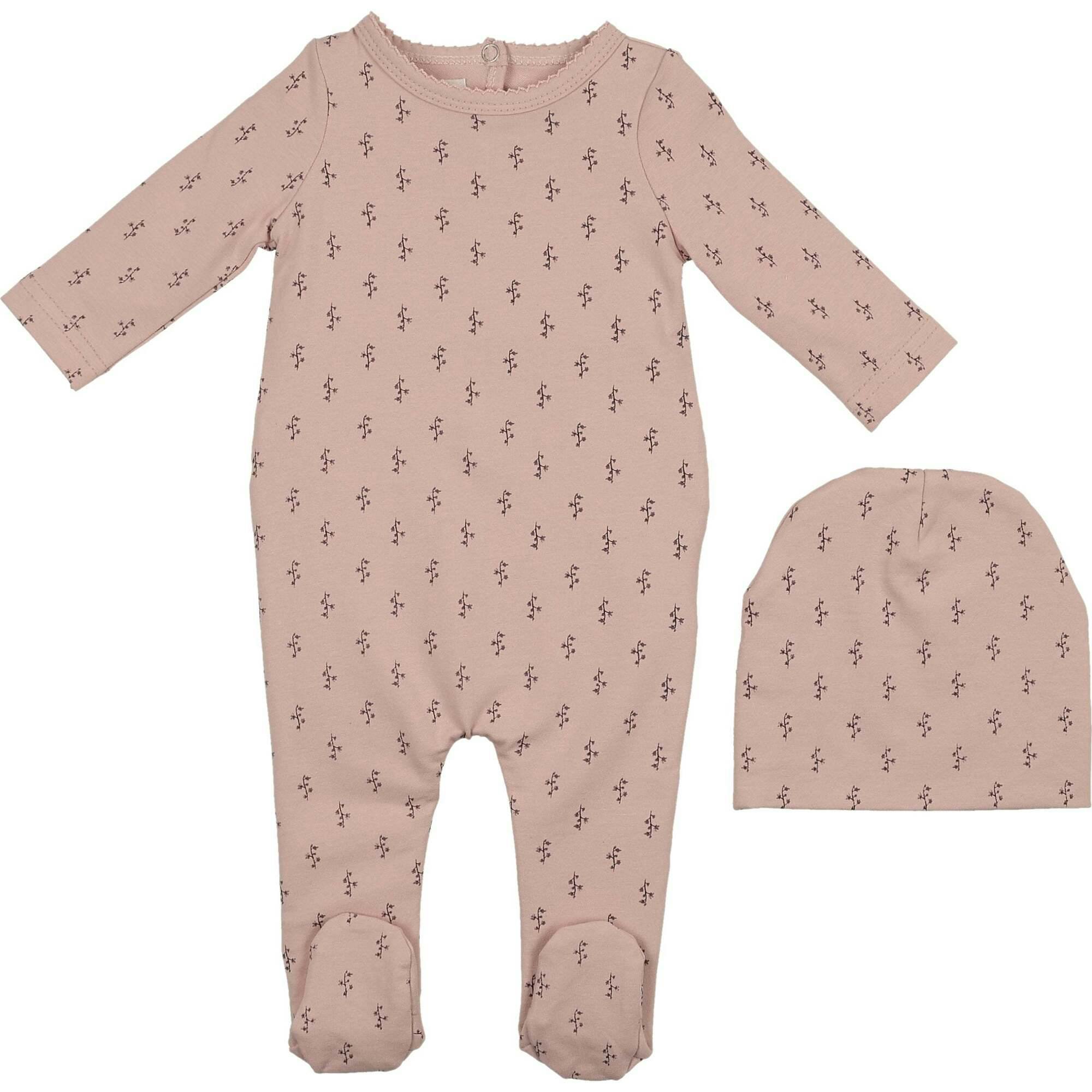 Printed Floral Footie