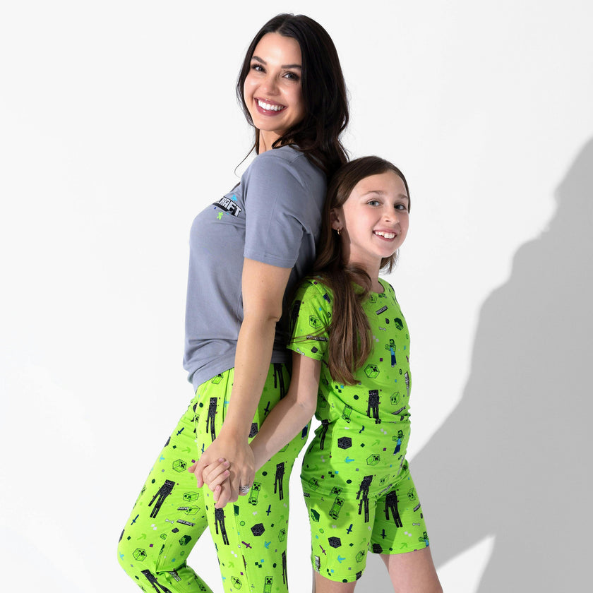 Minecraft: Mob Squad Bamboo Kids Pajama Short Set