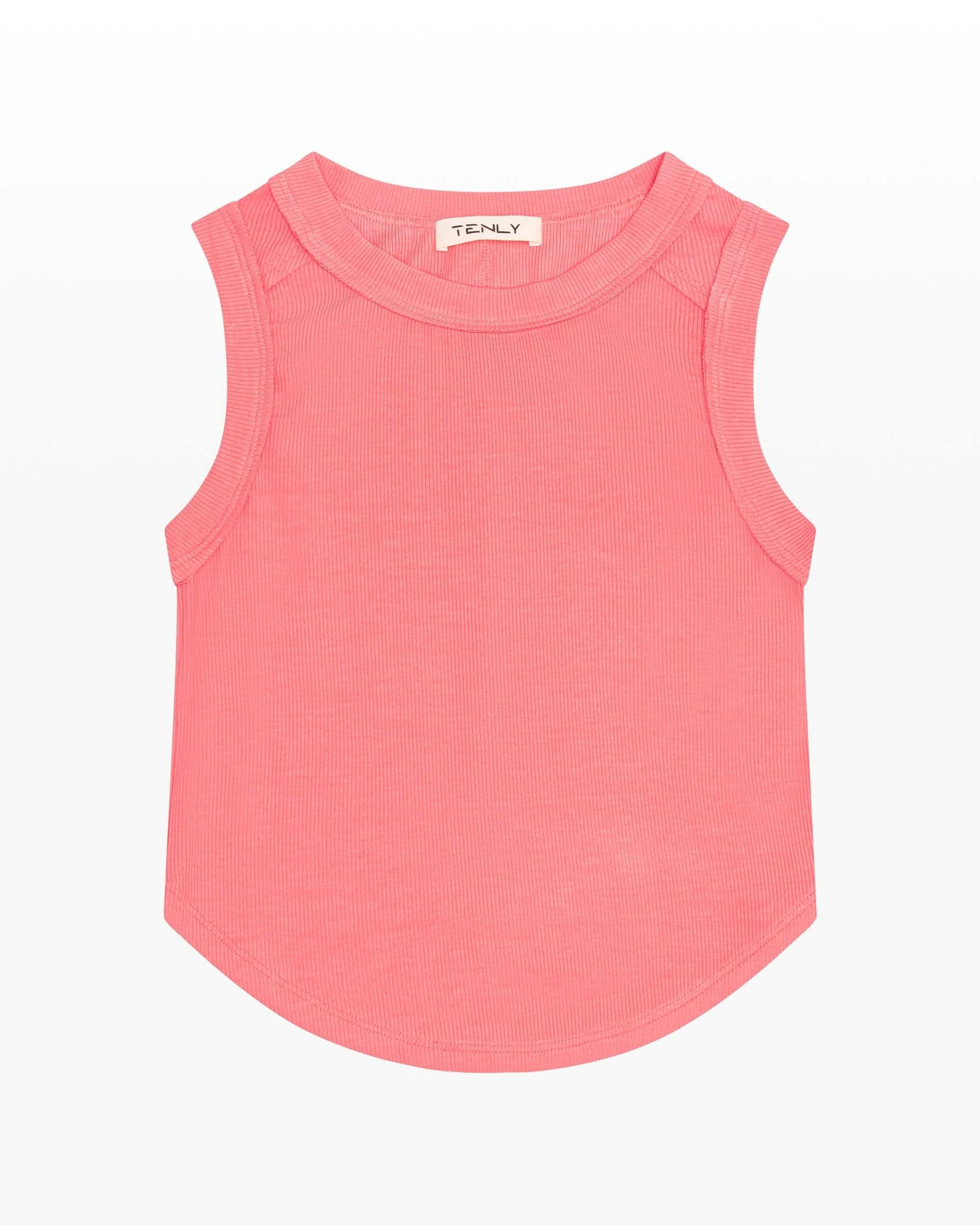 Ribbed Exposed Seam Tank Top