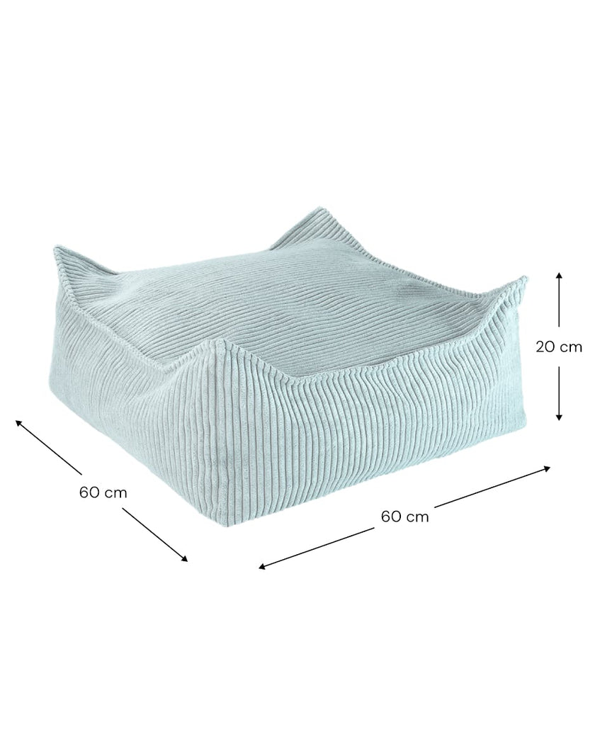 Peppermint Green Square Ottoman