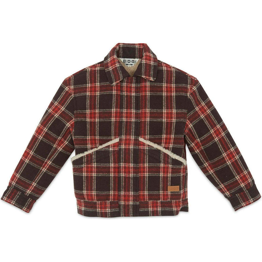 BONTON Mao Plaid Jacket  - Carbone
