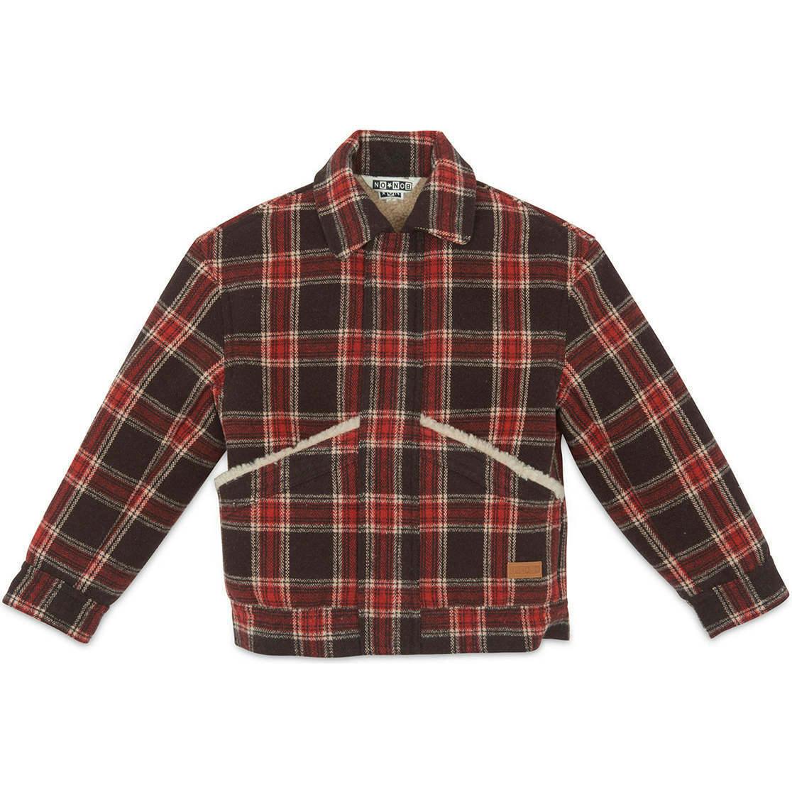 BONTON Mao Plaid Jacket  - Carbone
