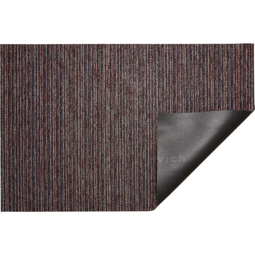 Skinny Stripe Shag Floor Mat, Purple