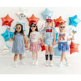 Red, White, & Cute Tulle Bow Headband