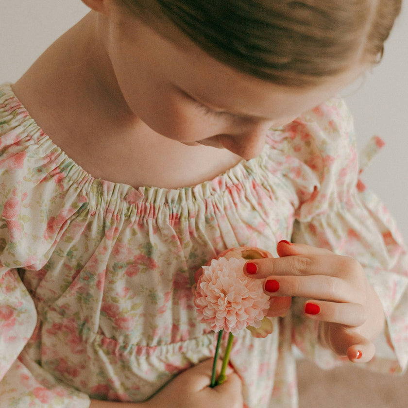 Kennedi Bell Sleeve Dress |Pink Blossom
