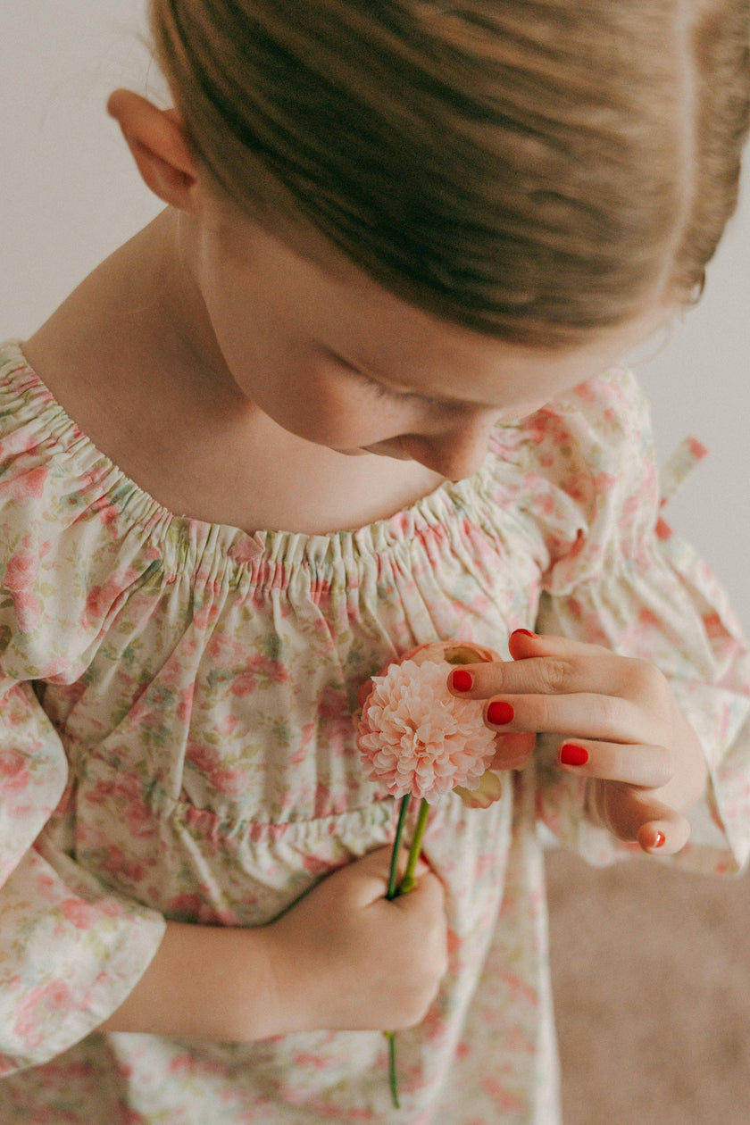 Kennedi Bell Sleeve Dress |Pink Blossom