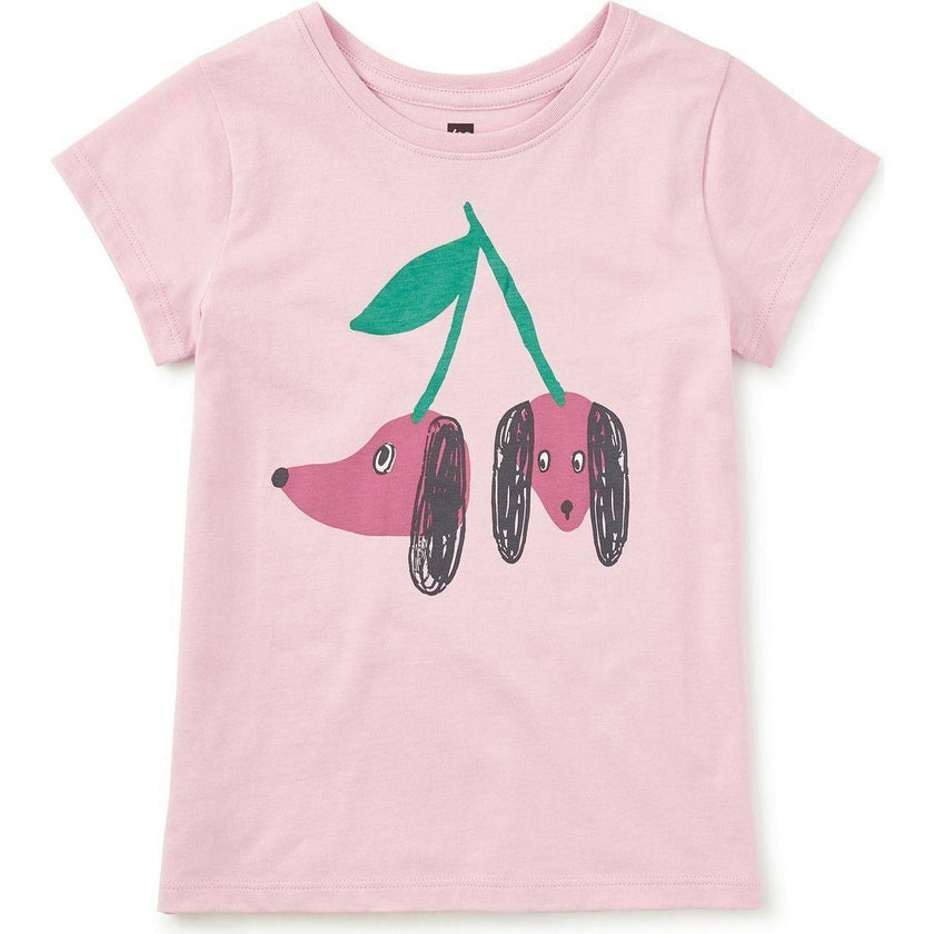Cherry Dogs Graphic Tee, Yellow