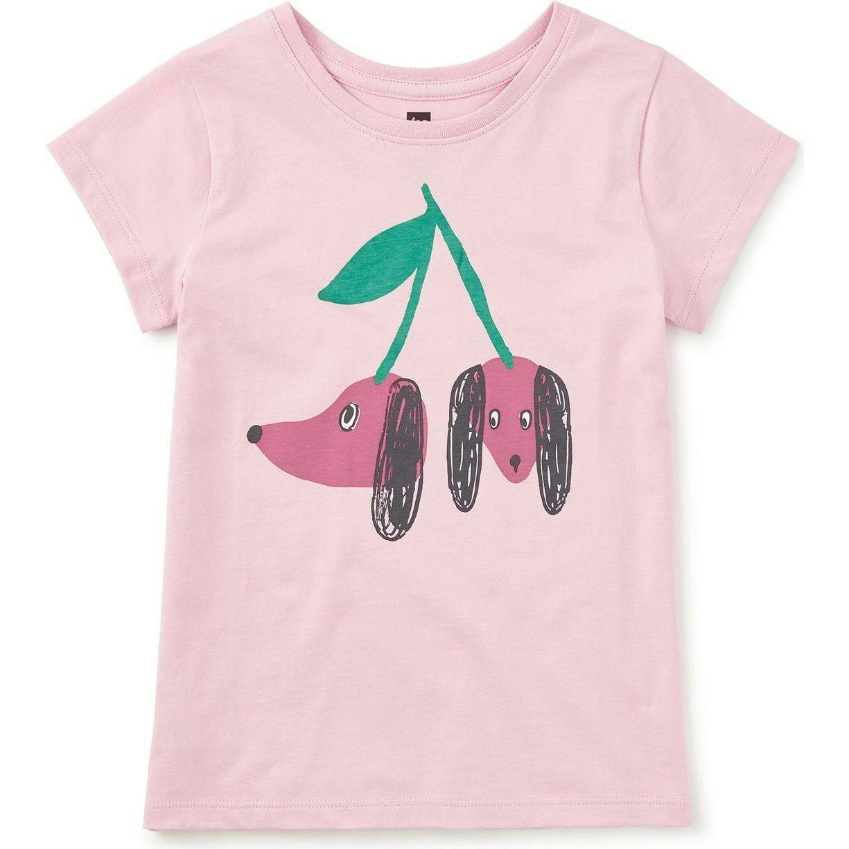Cherry Dogs Graphic Tee, Yellow