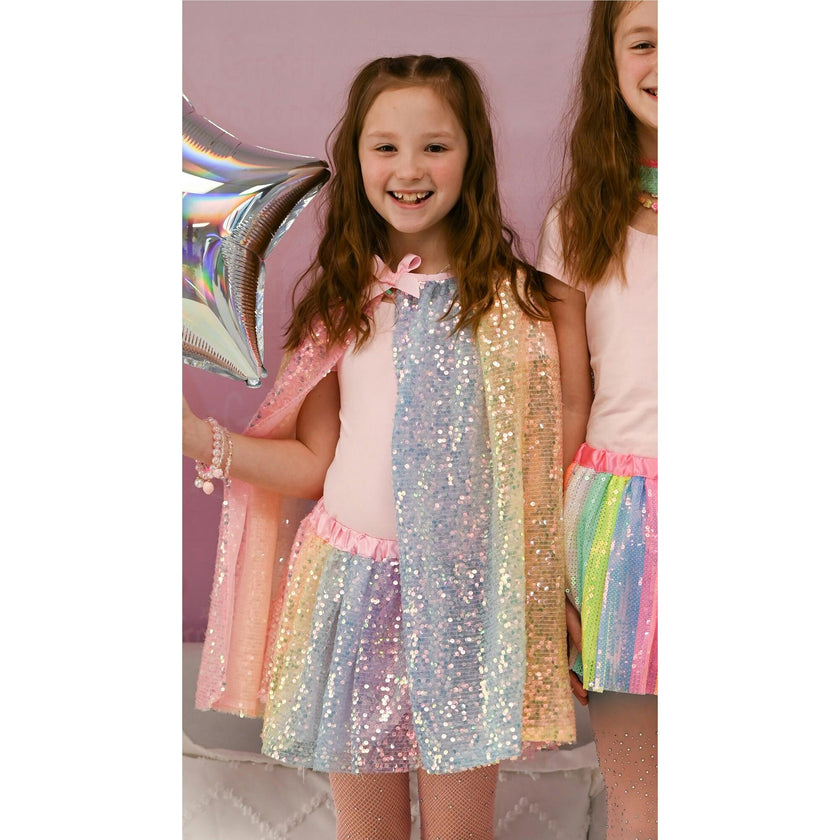 Ombre Sequins Cape