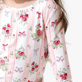 Floral Stripes Bamboo Kids Pajamas