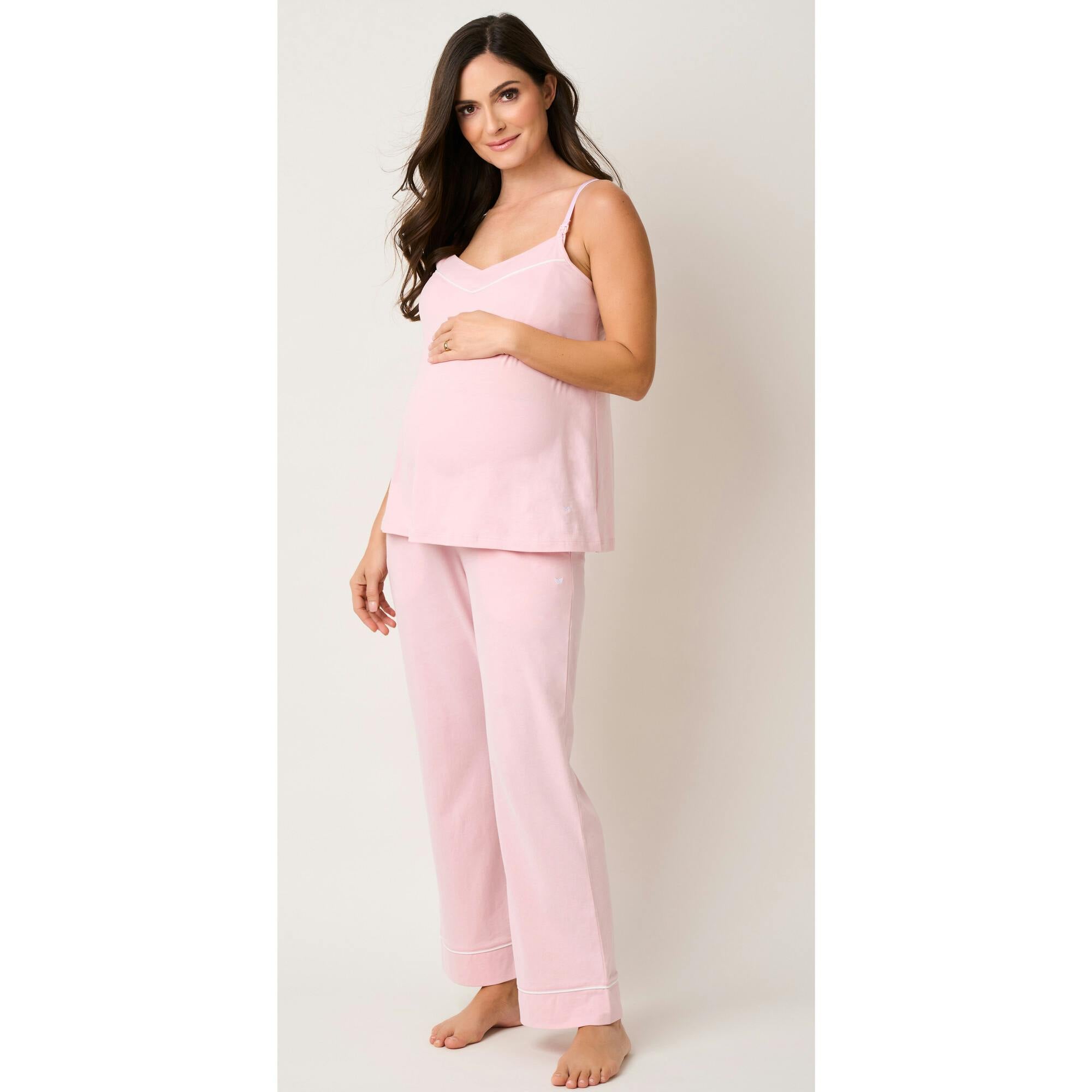 Women's Pima Maternity Pants in Periwinkle