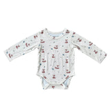 Baby Boy Long Sleeve Bodysuit in Lil Bro in Sage