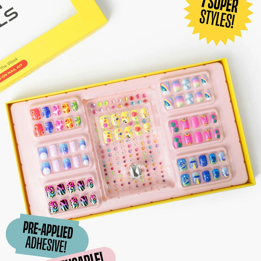 Days of the Week Press On Nails Kit