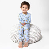 Easter Blue Bamboo Kids Pajamas