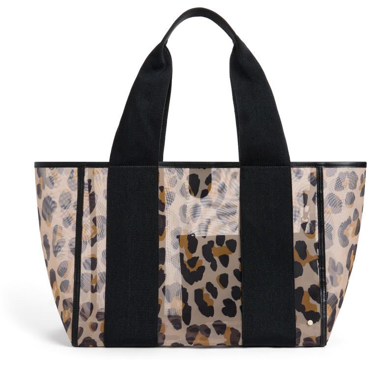 Wellington Cabana Tote, Mesh Leopard