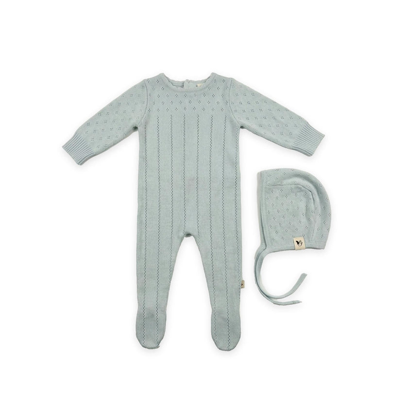 Knit Pointel Footie