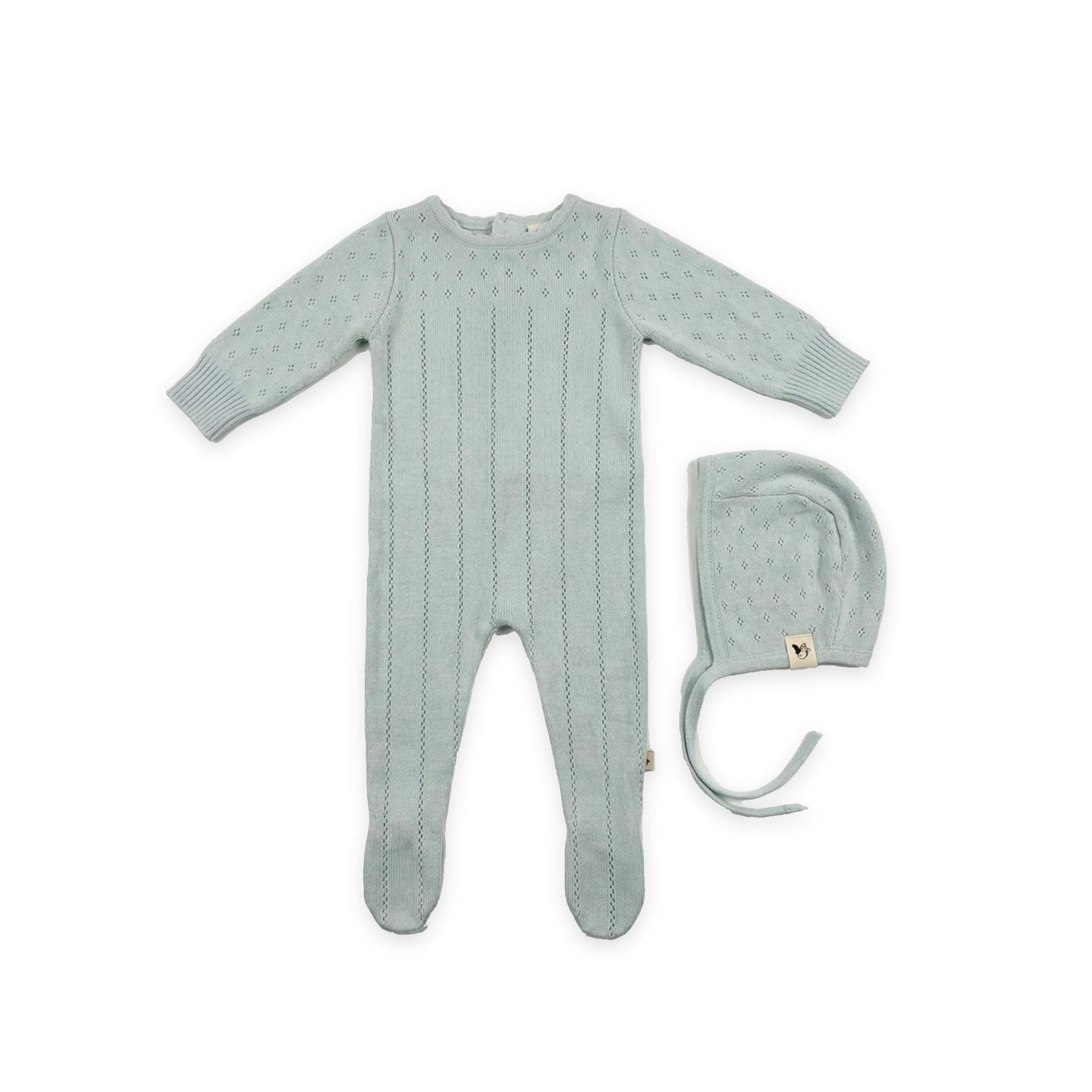 Knit Pointel Footie