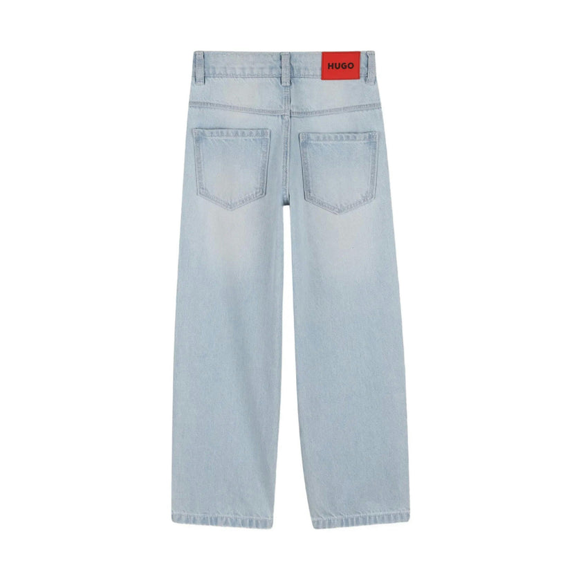 Blue Five-Pocket Trousers