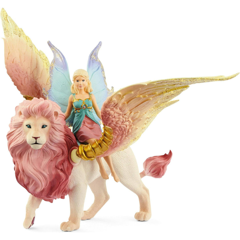 Schleich Bayala: Fairy In Flight On Winged - 2pc Figurine Playset