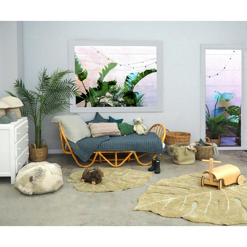 Mini Monstera Washable Rug