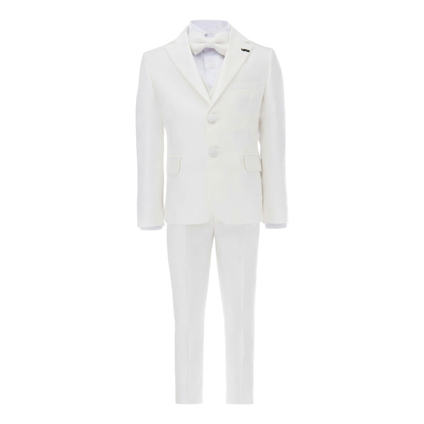 Cream 5pc Peak Lapel Tuxedo