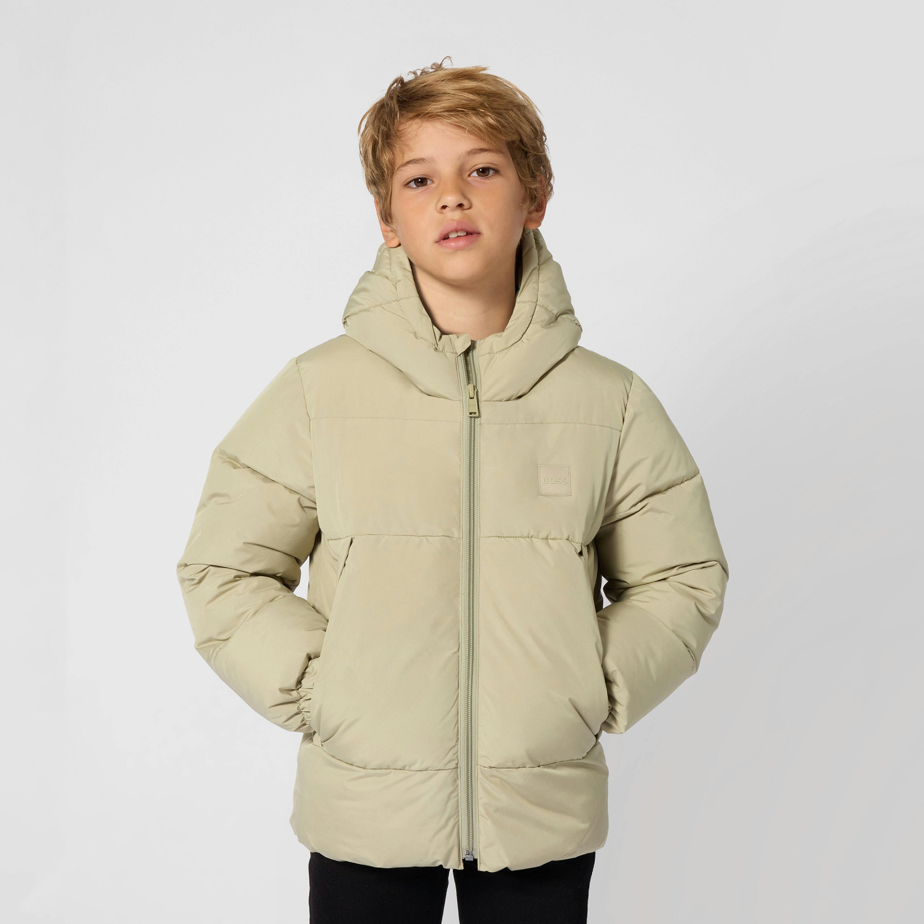 Olive Green Puffer Jacket