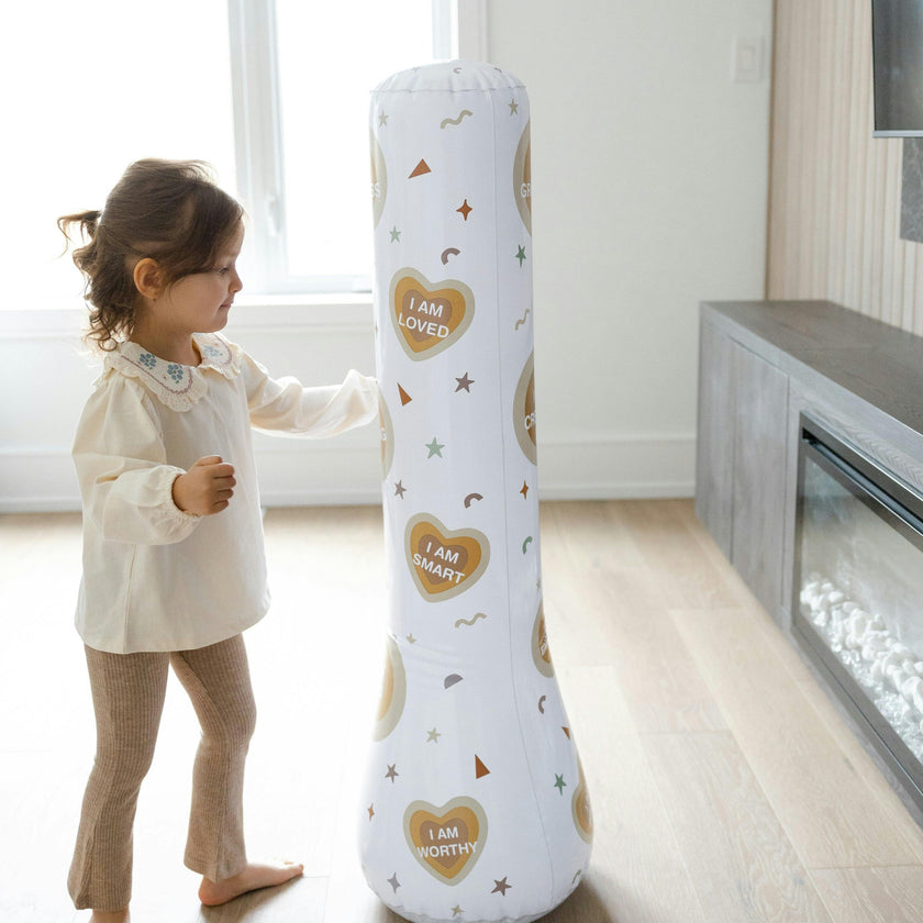 Magic Puncher - Inflatable Punching Bag for Kids with Positive Affirmations