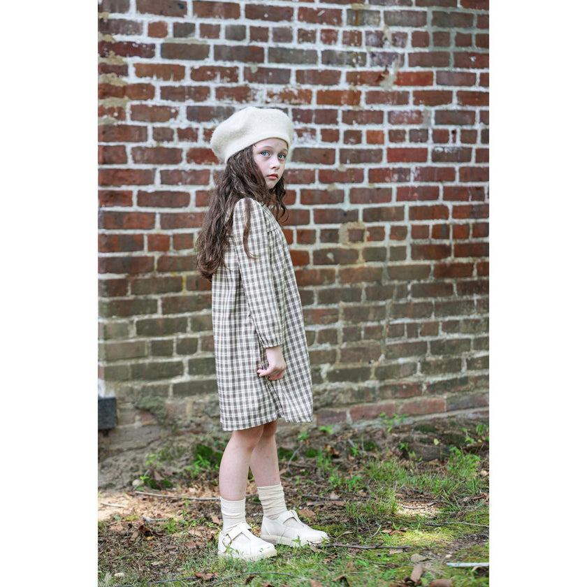 Autumn Plaid Long Sleeve Relaxed Fit Dress