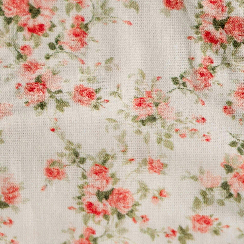 Briar Rose Timeless Floral Ruffle Zipper Pouch