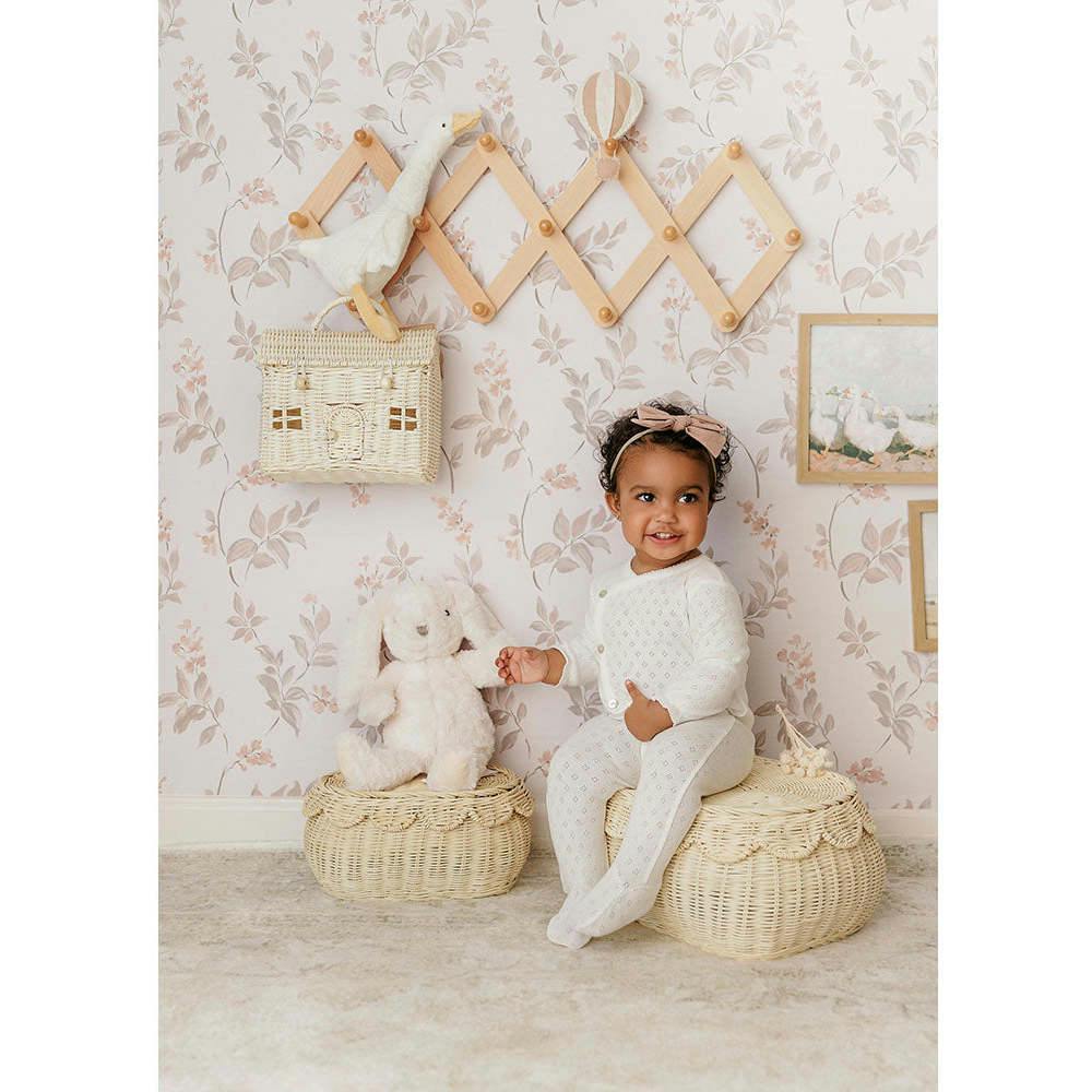 Spray of Cherries Layette Set Ivory
