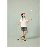 Play Pleated Skort in Grey Plaid