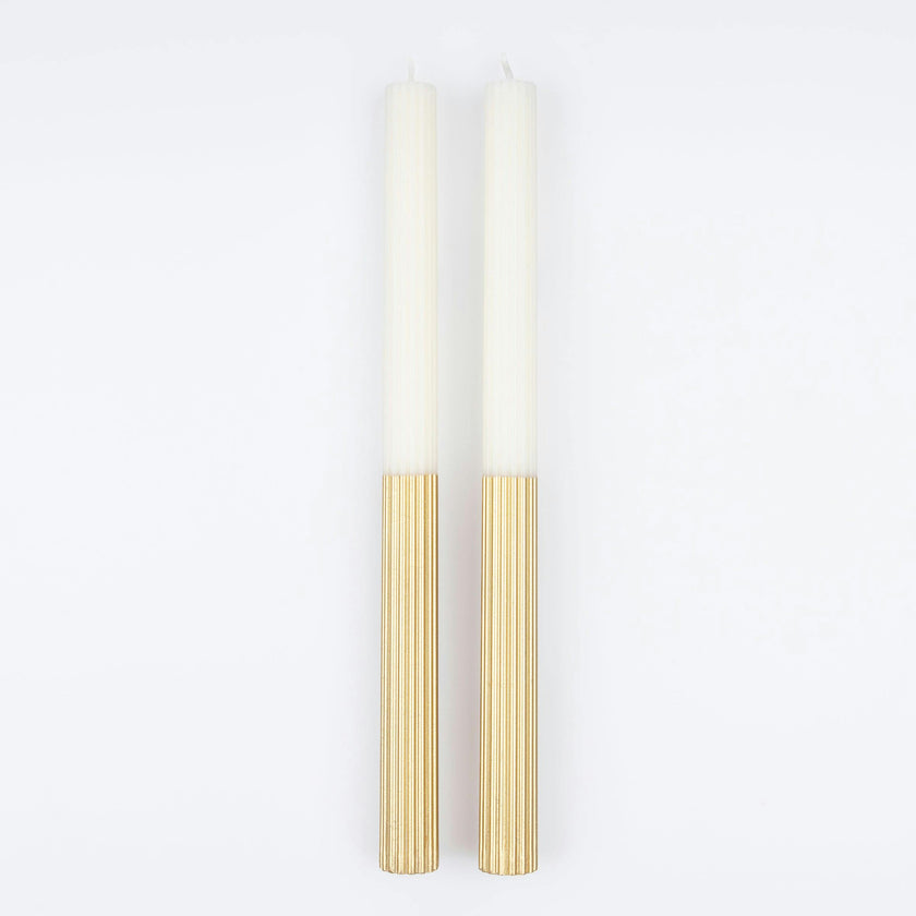 Gold Dipped Table Candles