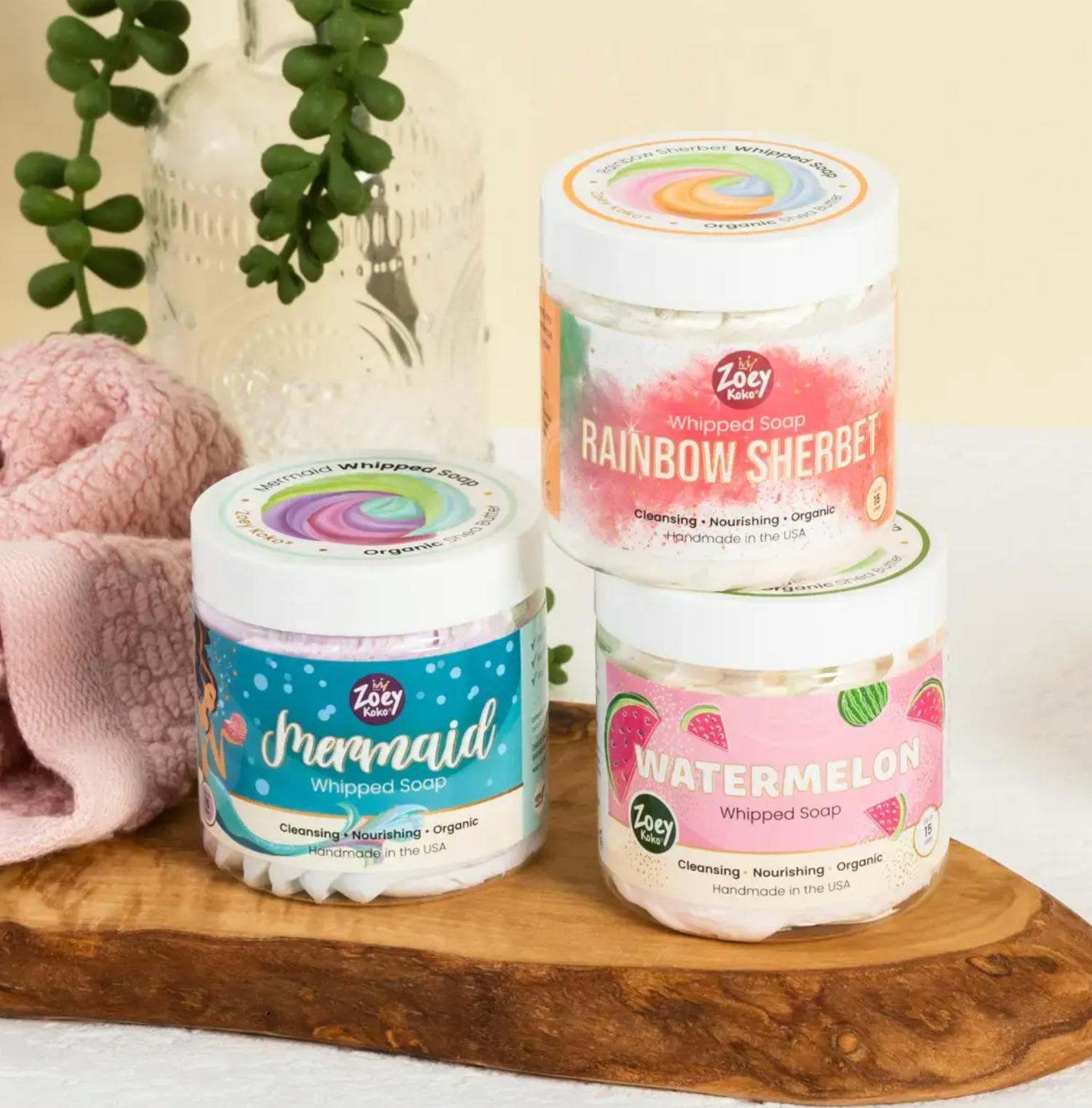 Rainbow Sherbet Whipped Soap